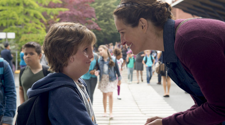 Jacob Tremblay y Julia Roberts en 'Wonder'