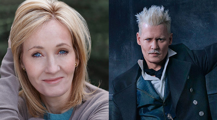 J.K. Rowling y Johnny Depp