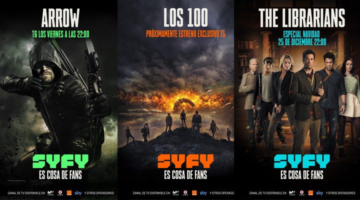 'Carteles de las series de Syfy con su nueva imagen'