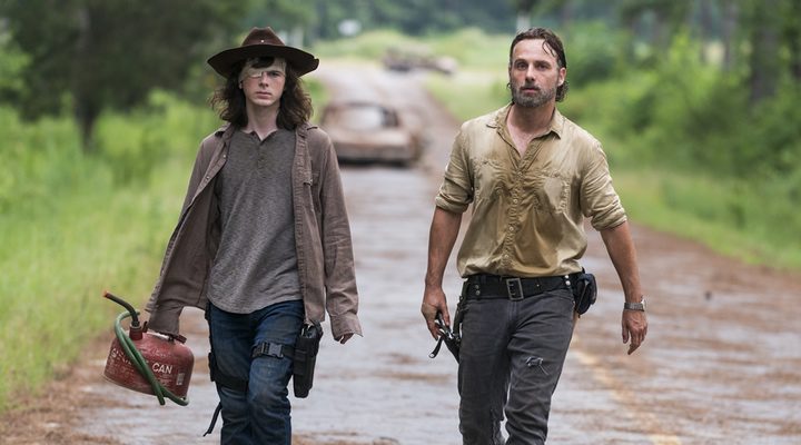 Escena de la temporada 8 de 'The Walking Dead'