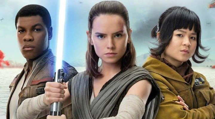 Finn, Rey y Rose en 'Star Wars: Los últimos Jedi