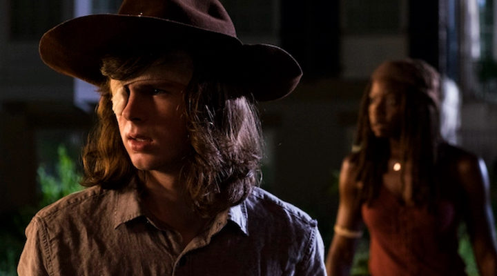 Carl y Michonne en 'The Walking Dead'