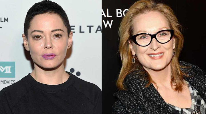 Rose McGowan y Meryl Streep