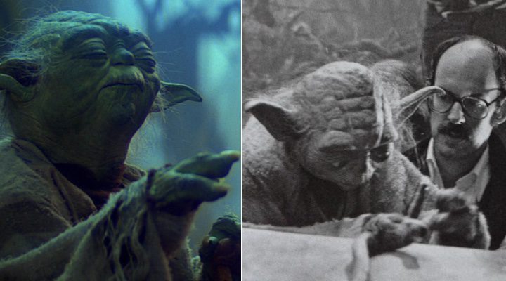  Frank Oz y Yoda en 'El retorno del Jedi'