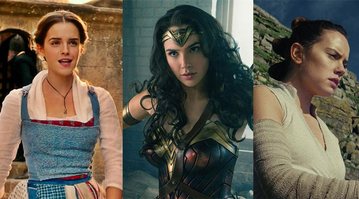 ''Wonder woman', 'Star Wars: Los últimos Jedi' y 'La bella y la bestia' fueron las tres películas más taquilleras de Estados Unidos en 2017'