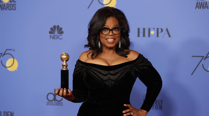 Oprah Winfrey en los Globos de Oro