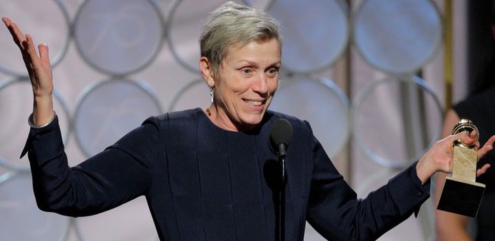  Frances McDormand ganadora del Globo de Oro a la Mejor Actriz de Drama