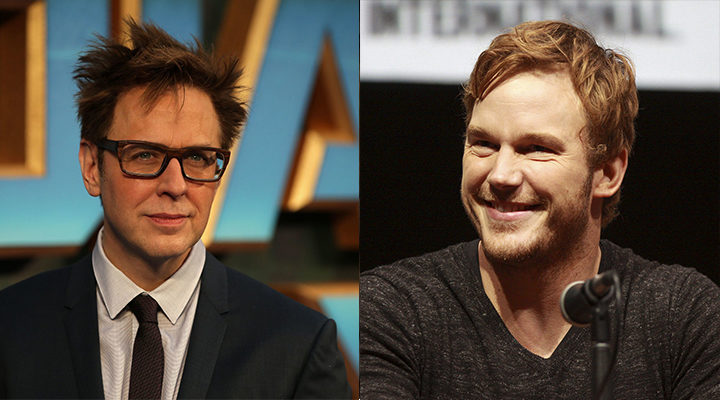 James Gunn y Chris Pratt