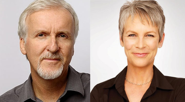 James Cameron y Jamie Lee Curtis