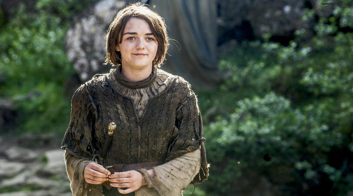 Maisie Williams como Arya Stark en 'Juego de Tronos'