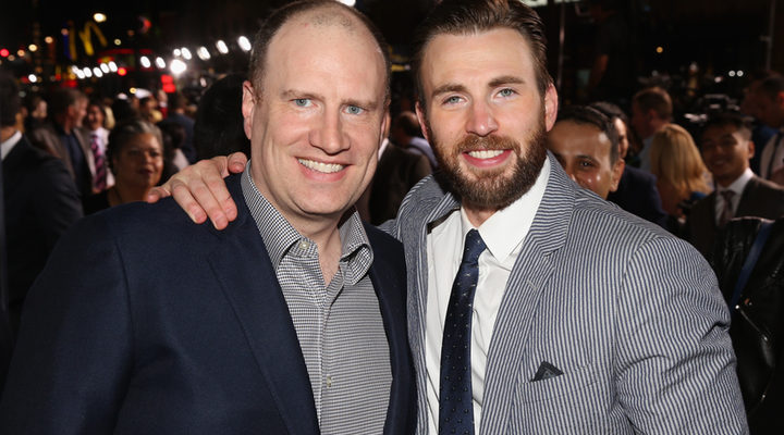 Kevin Feige y Chris Evans