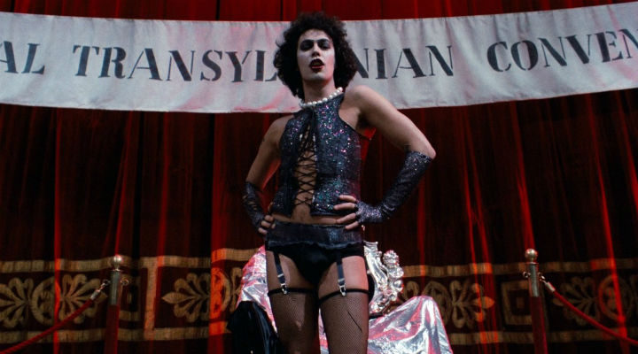 Tim Curry como Frank-N-Furter en 'The Rocky Horror Picture Show'