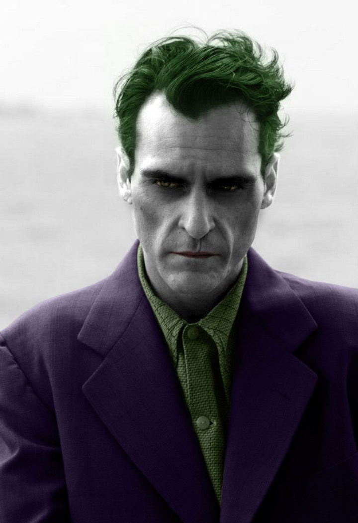 Montaje de Joaquin Phoenix como el Joker