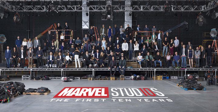 Foto de familia Marvel