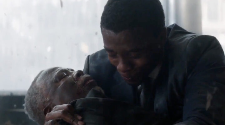 T'Challa y su padre T'Chaka