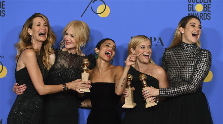 Elenco de 'Big Little Lies' en los Globos de Oro 2018