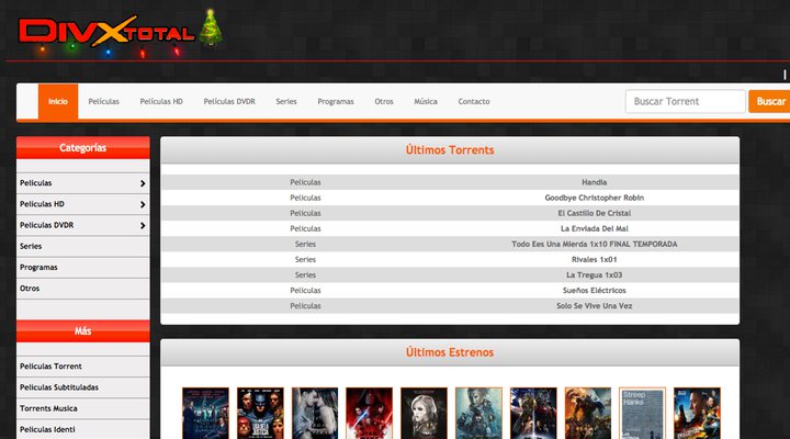 Sitio web DivxTotal