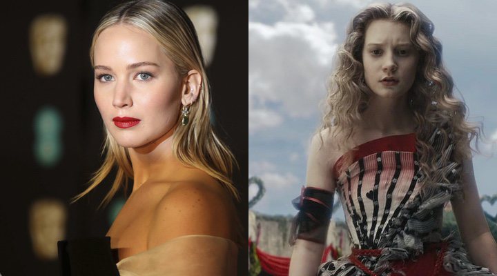 'Jennifer Lawrence quedó "devastada" después de ser rechazada para 'Alicia en el País de las Maravillas''