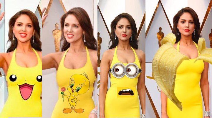 'Eiza González se convierte en meme en los Oscar 2018'