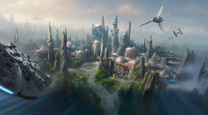 Boceto de 'Star Wars Land'