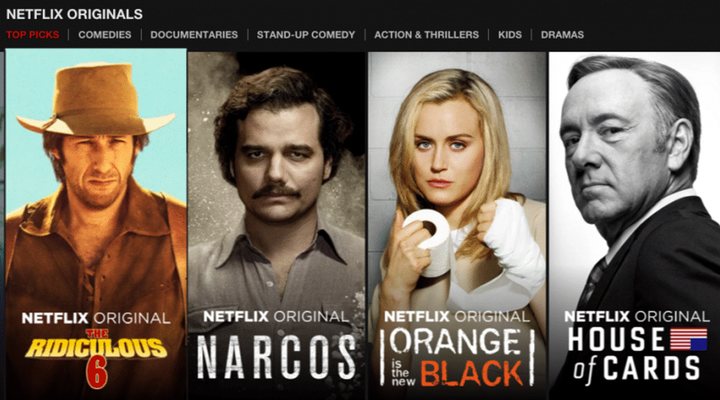 Plantilla de "Originales de Netflix"