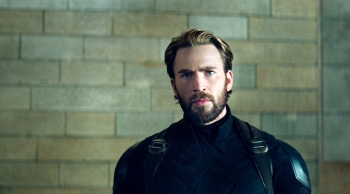 Chris Evans como Capitán América en 'Vengadores: Infinity War'