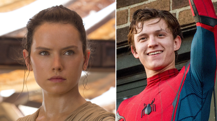 Tom Holland y Daisy Ridley