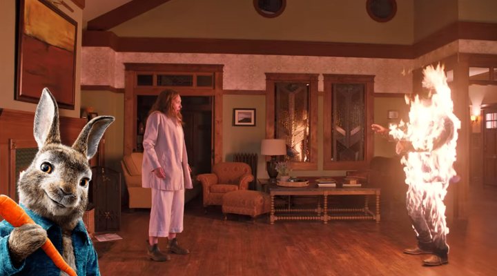 Frame del tráiler de 'Hereditary' y 'Peter Rabbit'