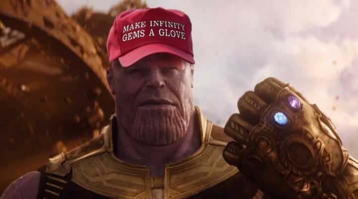 Meme de Thanos como Donald Trump