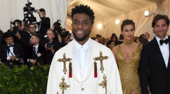  Chadwick Boseman en la Met Gala 2018