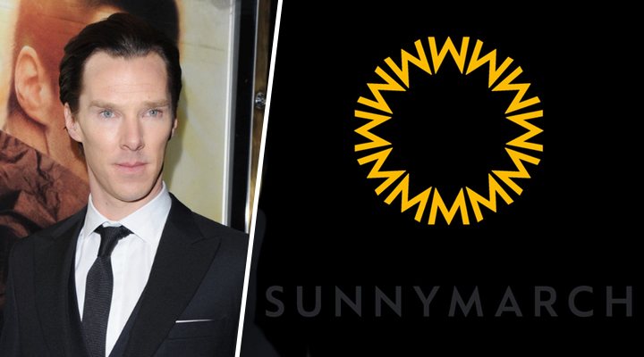 Benedict Cumberbatch y el logo de su productora, SunnyMarch