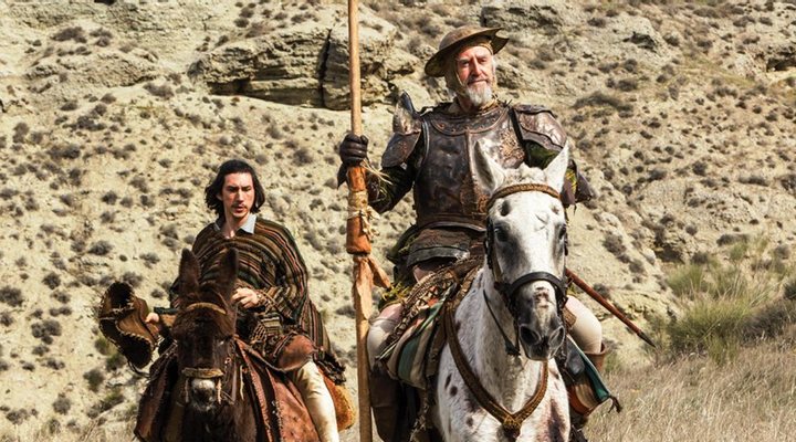 Adam Driver y Jonathan Pryce en 'El hombre que mató a Don Quijote'