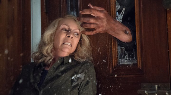 'Jamie Lee Curtis como Laurie Strode en La noche de Halloween'