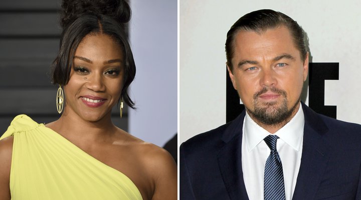  Tiffany Haddish y Leonardo DiCaprio