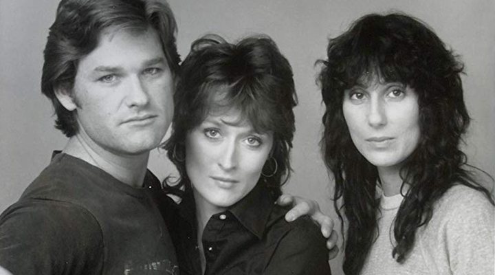 'Cher y Meryl Streep con Kurt Russell en Silkwood, su primera película juntas'