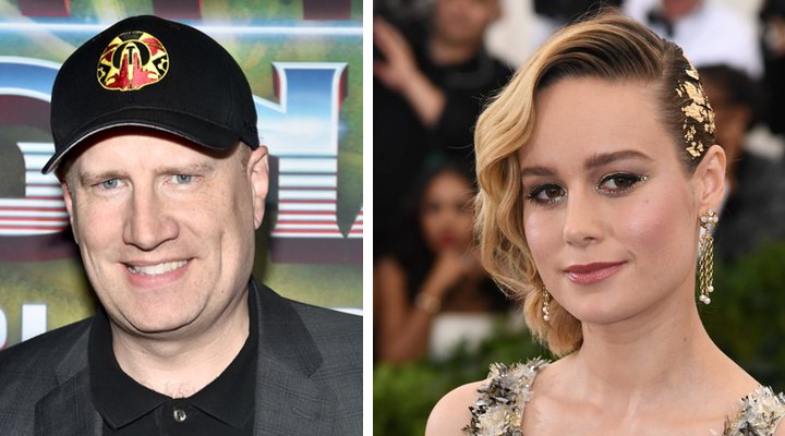  Kevin Feige y Brie Larson