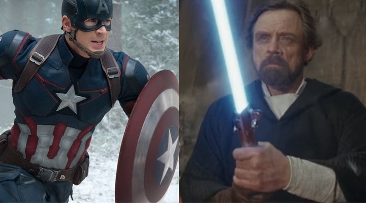  Mark Hamill y Chris Evans