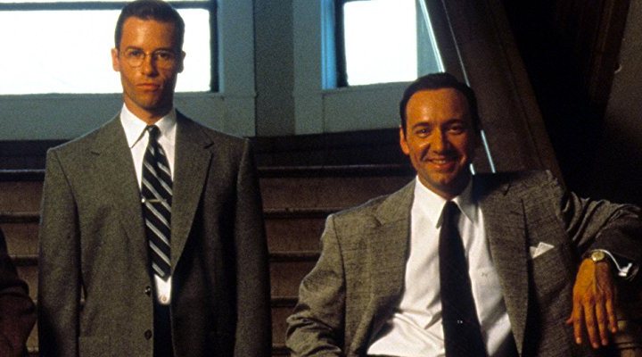 'Kevin Spacey y Guy Pearce en L.A. Confidential'