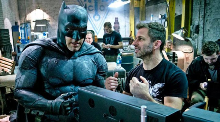 Zack Snyder en el rodaje de 'Liga de la justicia'