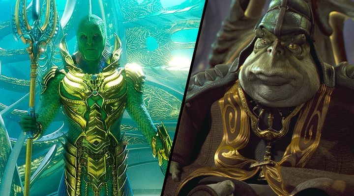  El Rey Pescador de 'Aquaman' y el líder de los gungan de 'La amenaza fantasma'