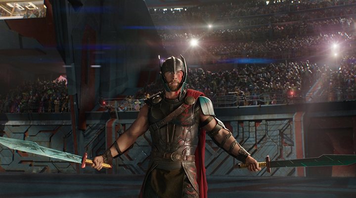 'Chris Hemsworth en Thor: Ragnarok'