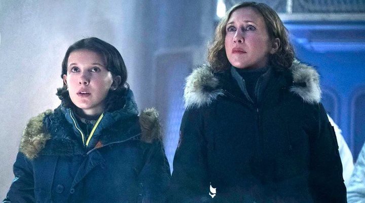 Millie Bobby Brown y Vera Farmiga en 'Godzilla'