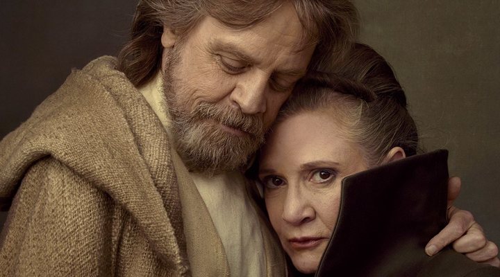  Mark Hamill y Carrie Fisher en 'Star Wars. Los últimos Jedi'