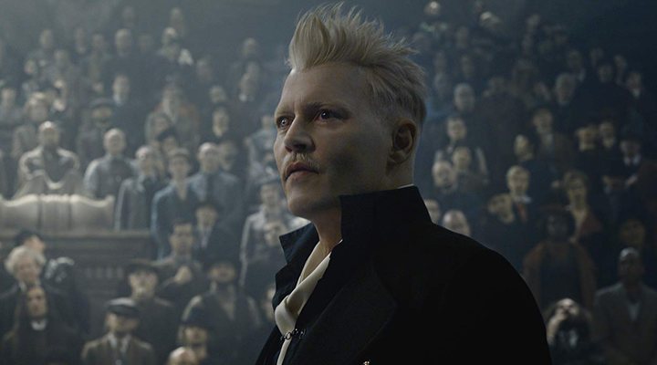 'Johnny Depp en Animales Fantásticos: Los crímenes de Grindelwald'