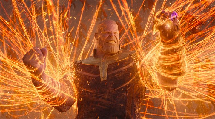 'Thanos en Vengadores: Infinity War'