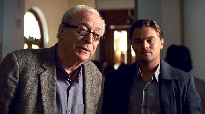 'Michael Caine y Leonardo DiCaprio en Origen'