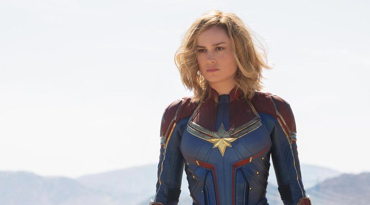 Brie Larson como la Capitana Marvel