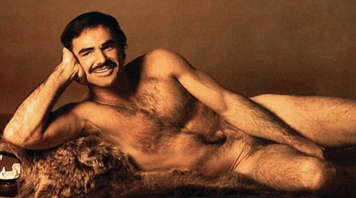 Burt Reynolds posando para Cosmopolitan