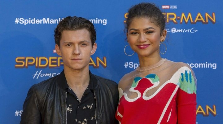  Tom Holland y Zendaya en el estreno de 'Spider-Man: Homecoming'