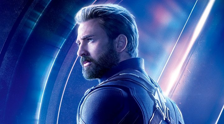  Chris Evans como el Capitán América en 'Vengadores: Infinity War'